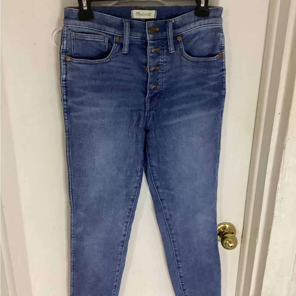 Madewell Women's 10” High Rise Button Fly Skinny Jeans Size 28